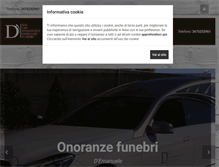 Tablet Screenshot of onoranzefunebridemanuele.com